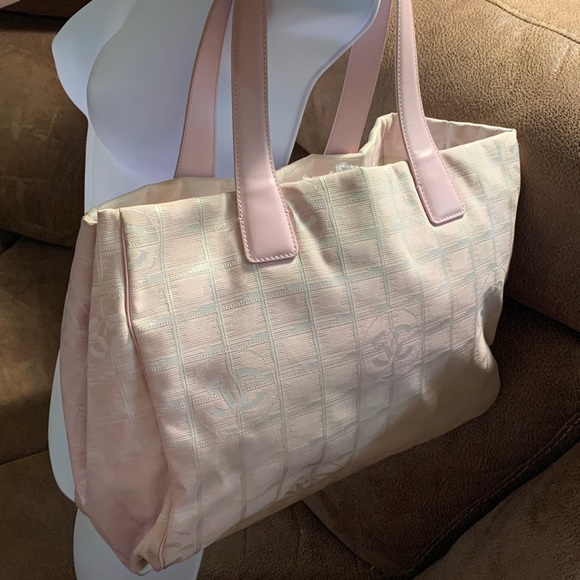 CHANEL Bags Pink Chanel Nylon Tote Bag Poshmark